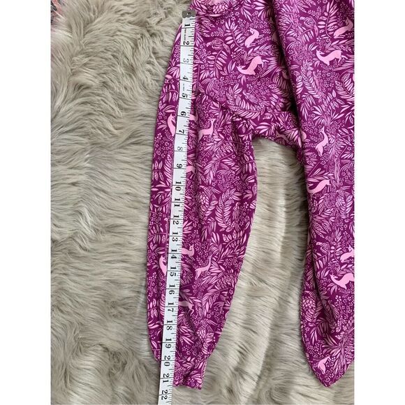 J Crew Crewcuts Girls Forest Print Fuschia Picado Puff Sleeve Dress Medium - Picture 8 of 9